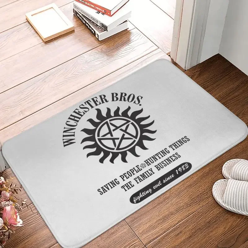 Personalized TV Supernatural Doormat Mat Anti-Slip The Winchester Brothers Kitchen Bath Bedroom Rug Carpet 40*60cm