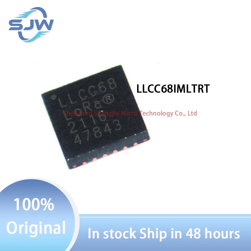 

LLCC68IMLTRT silk-screen LLCC68 paster encapsulation QFN-24-EP(4x4) Wireless transceiver chip