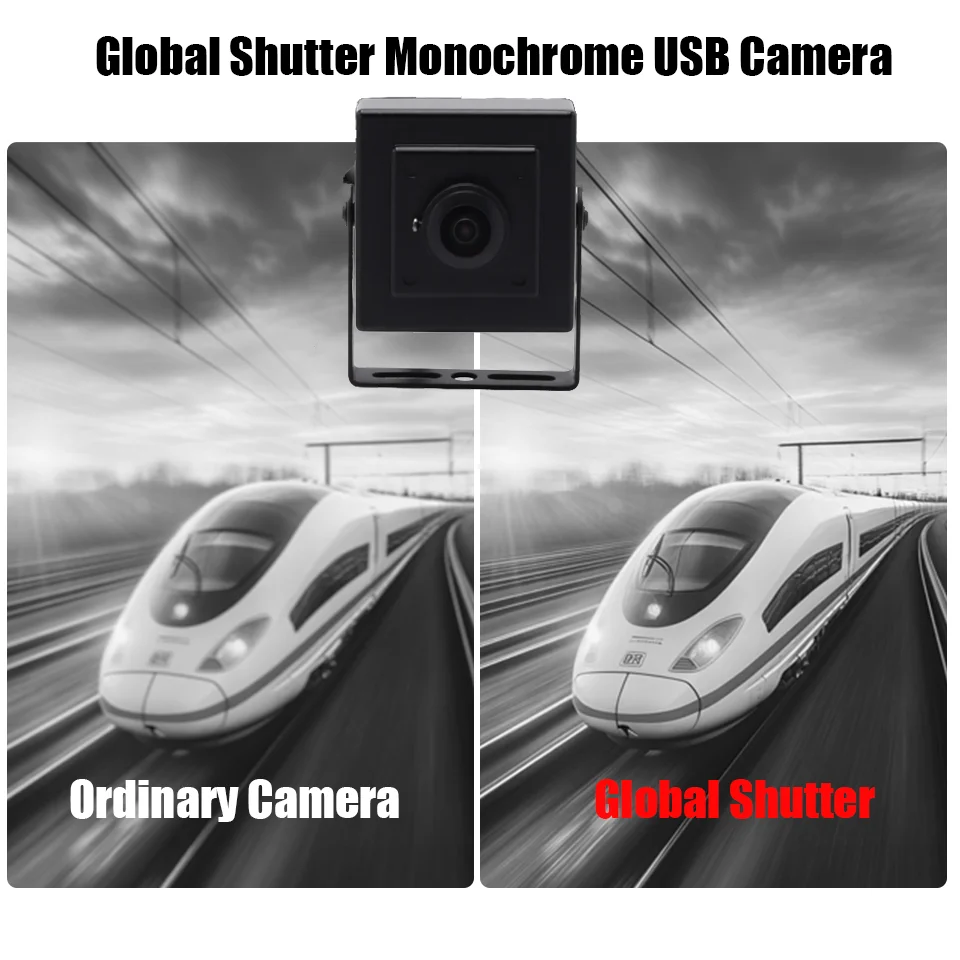 ELP Global Shutter Monochrome USB Camera 1MP 720P 60fps AR0144 Sensor Mini Webcam For Industrial Machine
