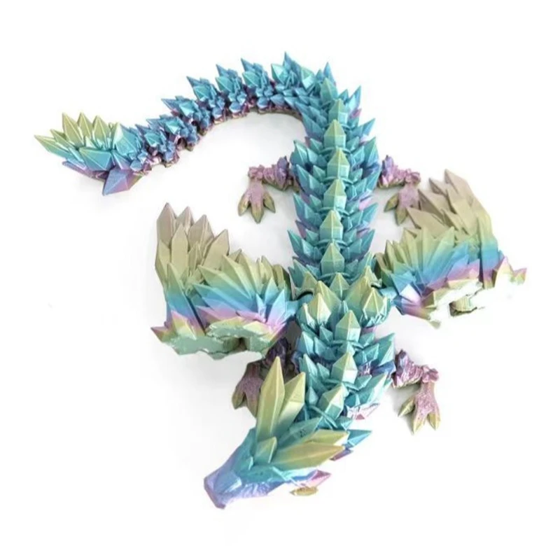 3D Printed Integrated Chinese Gragon Collecting Creative Toys Chinese dragon Crafts Ornaments Sculpture Figurines Desktop Decor