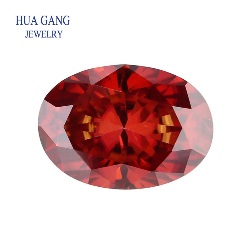 Oval Colored Moissanite stone D Color Pink Green Blue Garnet  Champagne 0.5ct 1.0ct 2.0ct 3.0ct Excellent Cut VVS1 For Jewelry