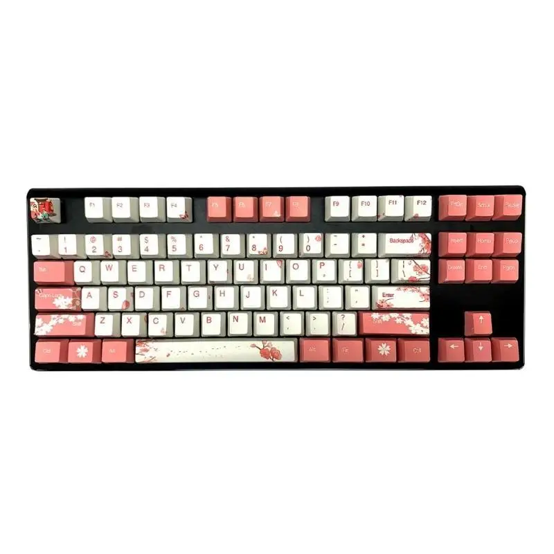 R53C 108 Tasten, OEM-Profil, individuelle Tastenkappen, PBT-Farbsublimation für Cherry MX-Schalter – Detail 9