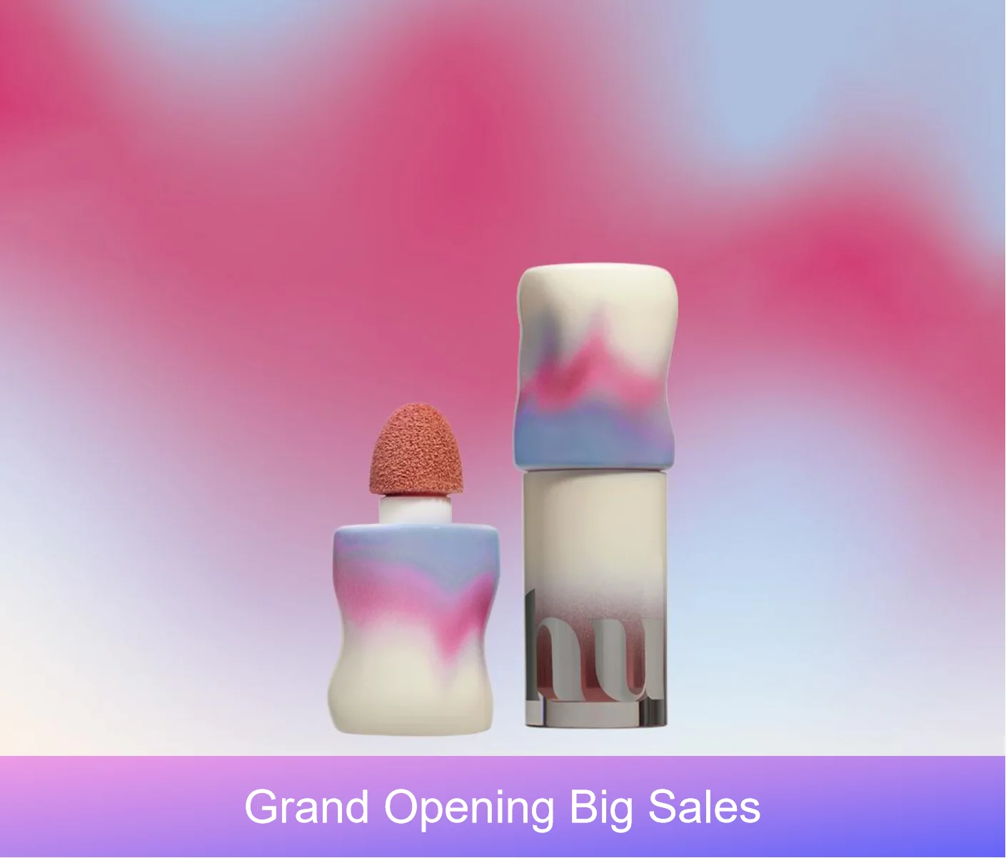 أحمر خدود سائل غير لامع من Uhue مع فرشاة إسفنجية، مكياج طبيعي طويل الأمد لمستحضرات التجميل للفتيات