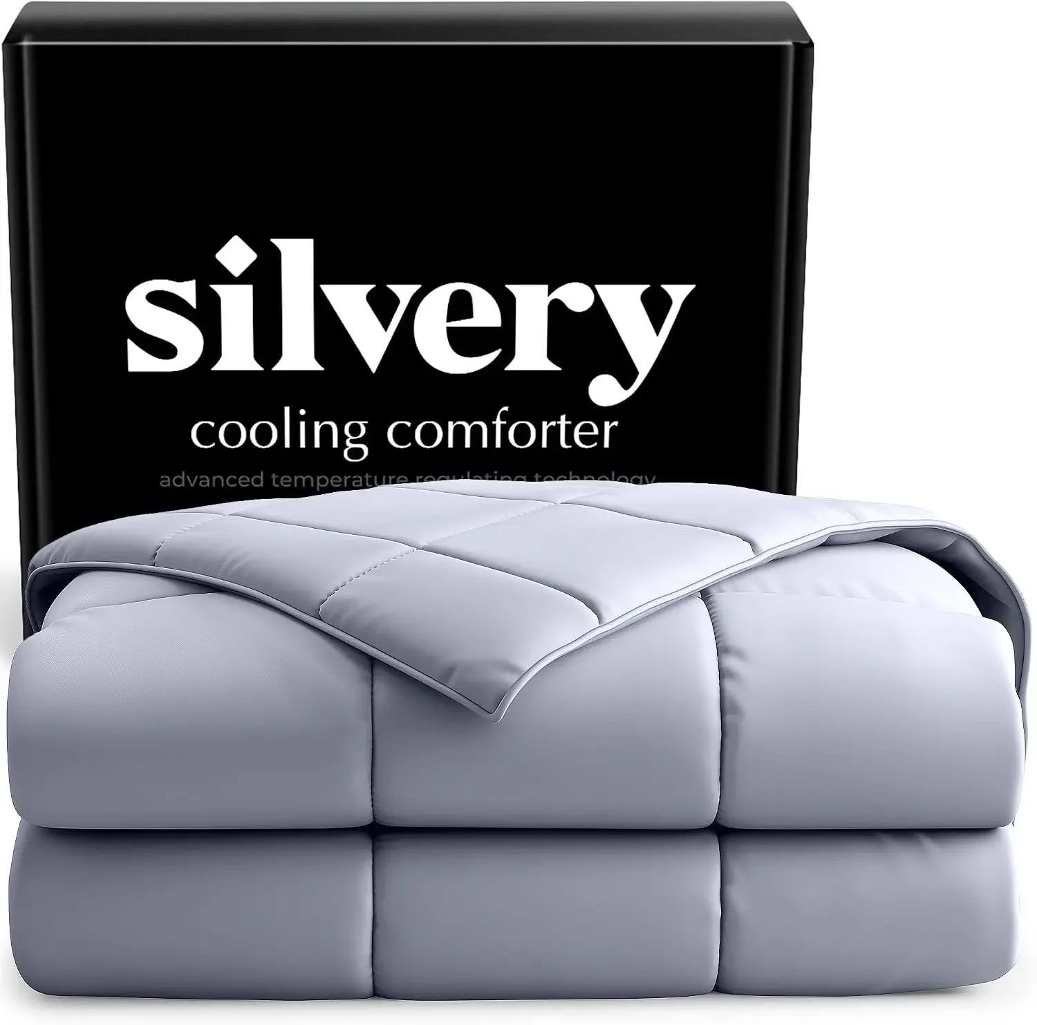 Silver-Infused Cooling Comforter - Award-Winning Self-Cooling Blanket for Hot Sleepers with Self-Cleaning Technology