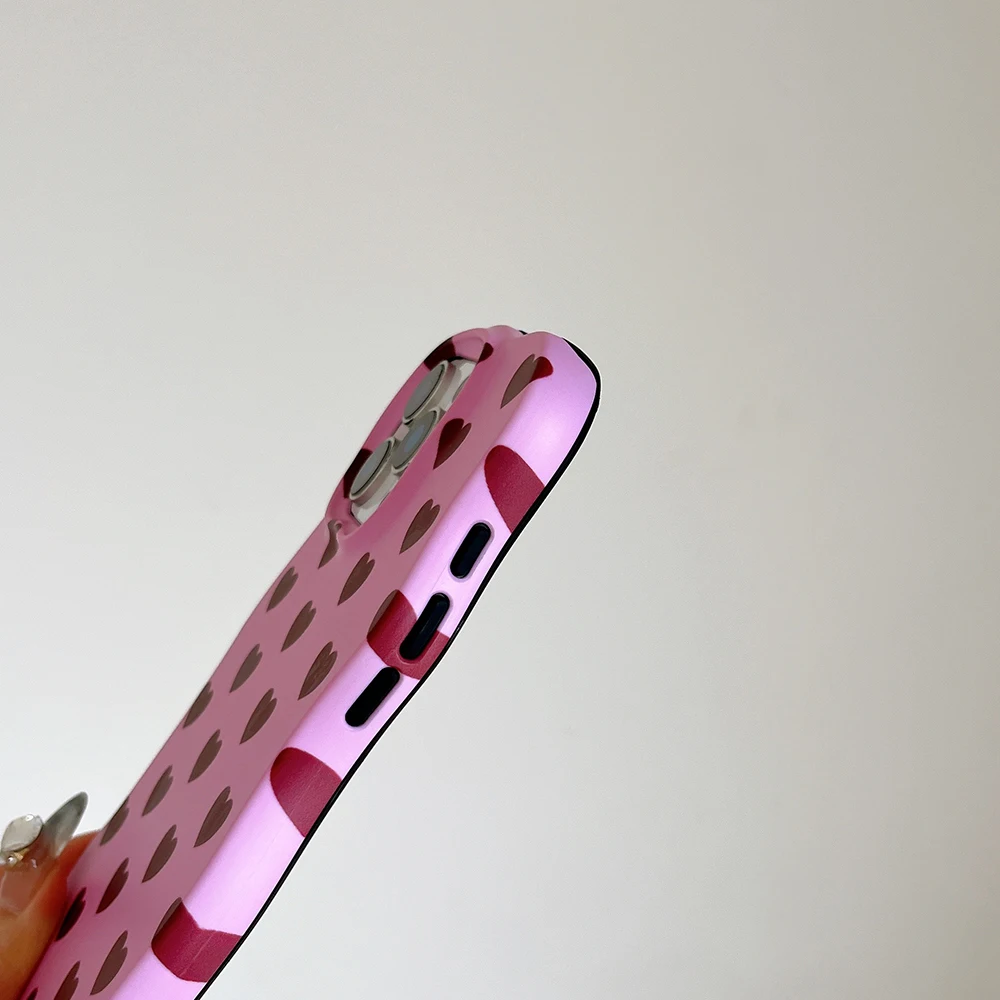 2 IN 1 Niedliche Herz-Wellenkanten Stoßfeste Schutzhülle für iPhone 17 18 Pro 17promax 13 14 15 16 Pro Max Mädchenhülle – Detail 13