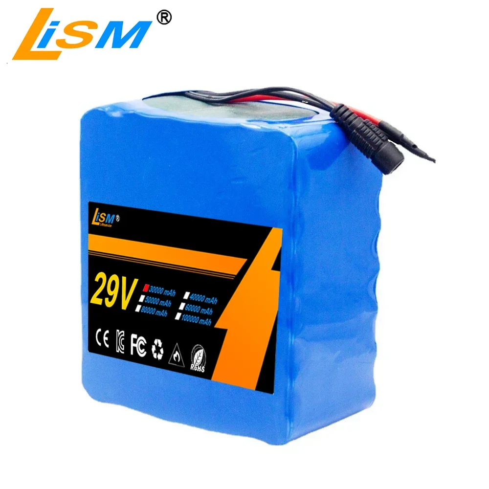 29V 7S6P 30000mAh Electric scooter Li-ion Rechargeable Battery Pack18650Free complimentary charger