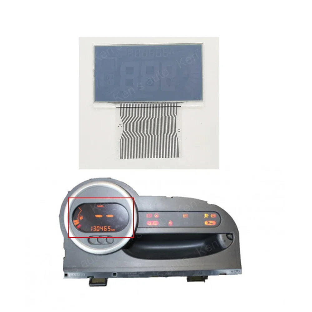 LCD Display For Renault Twingo II 2 MK2 2007-2012 Instrument Cluster Screen Speedometer Dashboard