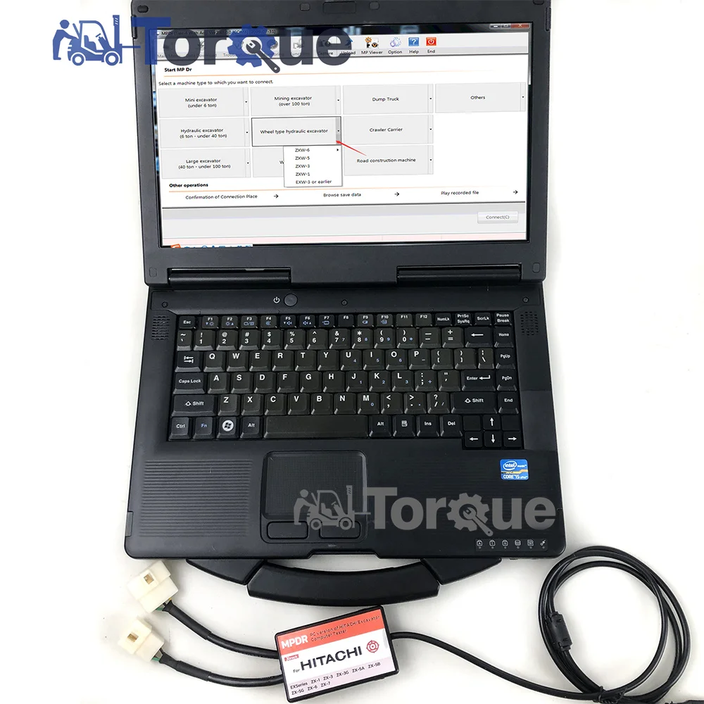

CF53 Laptop For hitachi dr zx MPDR EX series Diagnostic kit excavator diagnostic tool for hitachi excavator computer tester