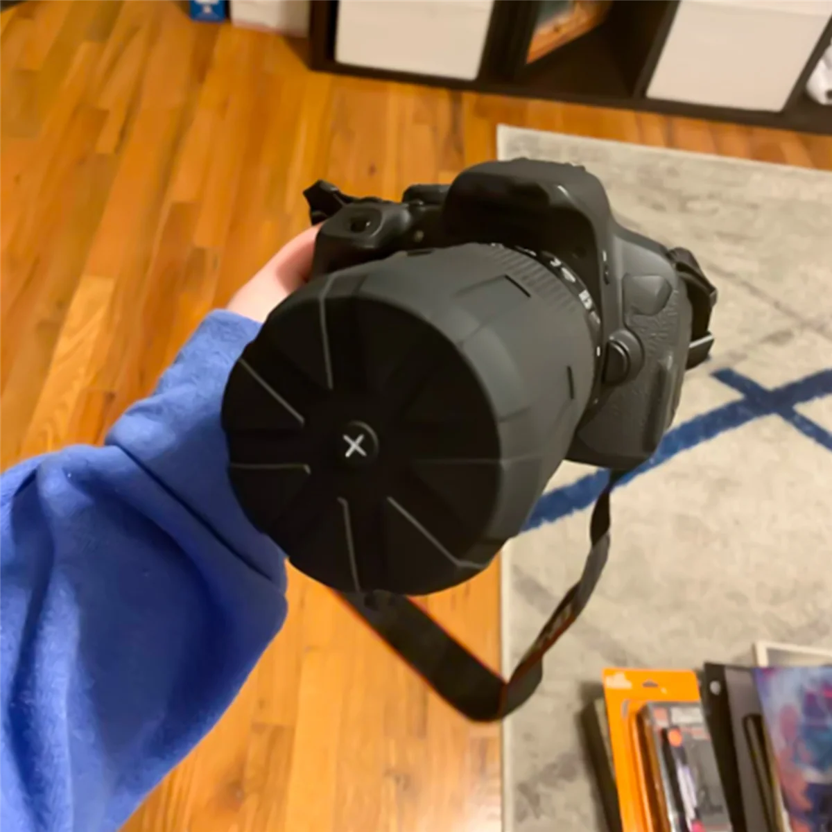 3 قطع غطاء غطاء عدسة من السيليكون لعدسات كاميرا DSLR مقاس 65-90 مم