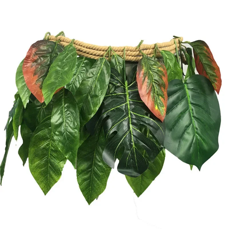 Unisex ผู้ใหญ่เด็ก Moana Maui Leaf กระโปรง Hula กระโปรงคอสเพลย์อุปกรณ์เสริม