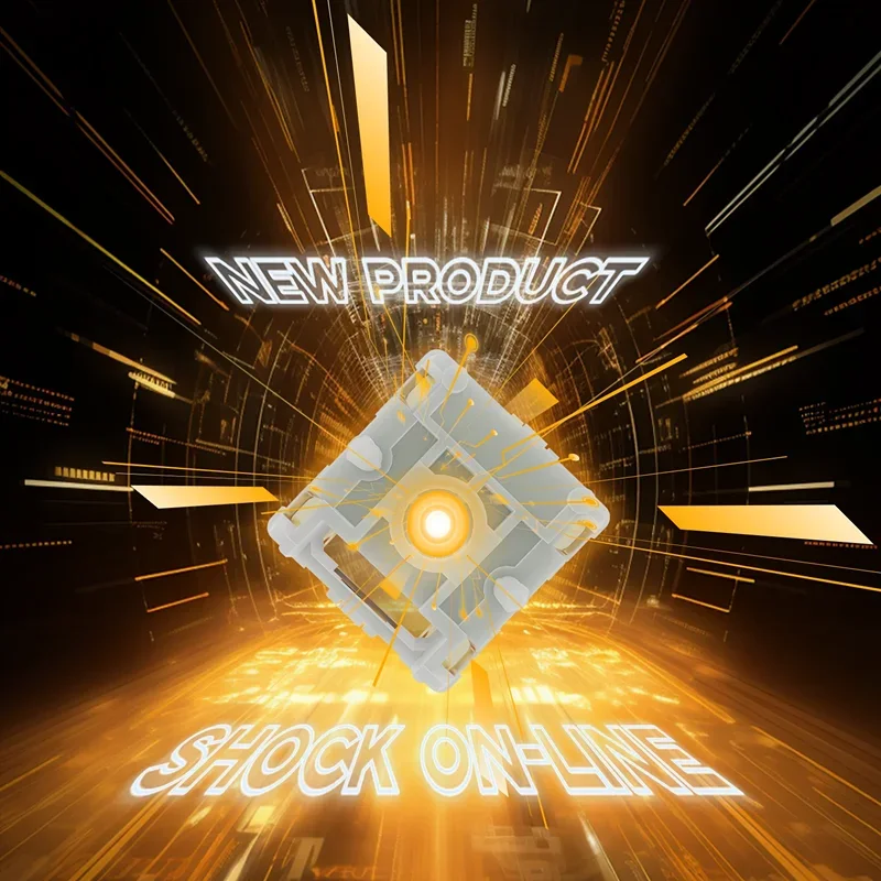 GATERON Magnetschalter Orange KS-20U Hall-Sensor SMD RGB Linear DIY Custom Mechanical Gaming Keyboard Quick Trigger