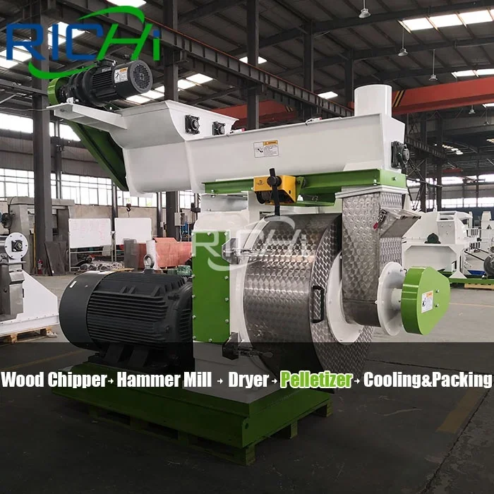 RICHI 1-50 T/H Customized Wood Pellet Production Line Manufacturing Plant Whole Biomass Wood Pellet Line For Sale