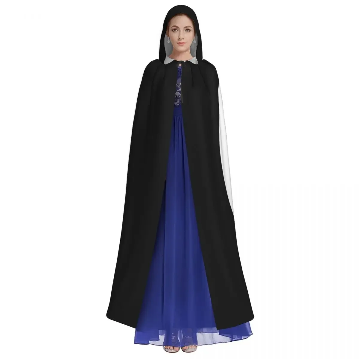 Eastern Asian Philosophy Balance Harmony Hooded Polyester Unisex Witch Cape Costume Accessory