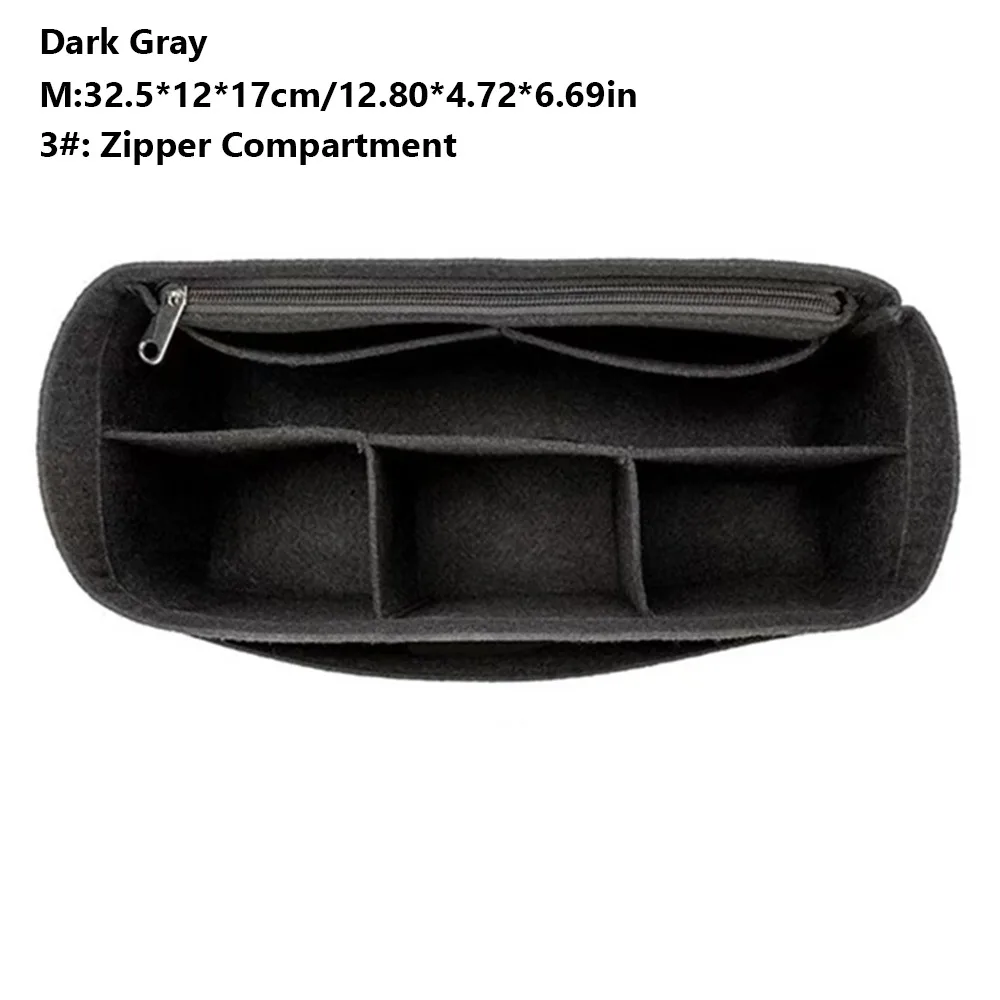 

Felt Handbag Insert Bag Multi-Pocket Storage Organization Internal Bag Portable Bag Support Purse Liner for Goyard