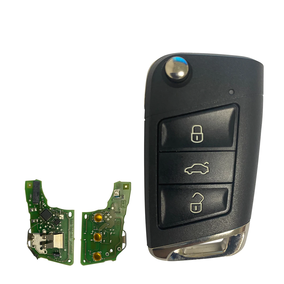Okey Remote Car Key 434MHz MQB Chip Keyless-go For Volkswagen MQB Golf VII MK7 For Skoda Octavia A7 2017 PN/: 5G6959752AB