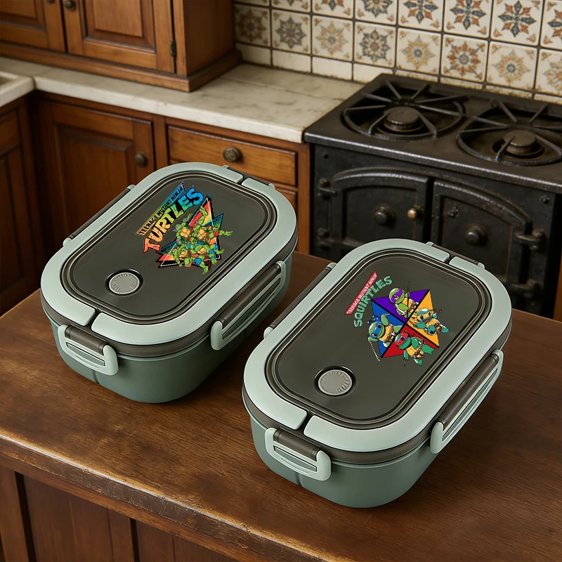 

Teenage Mutant Ninja Turtles Lunch Box Boy Cartoon Bento Box Insulated Boxes Kids Large Capacity Rice Boxs Picnic Tableware Gift