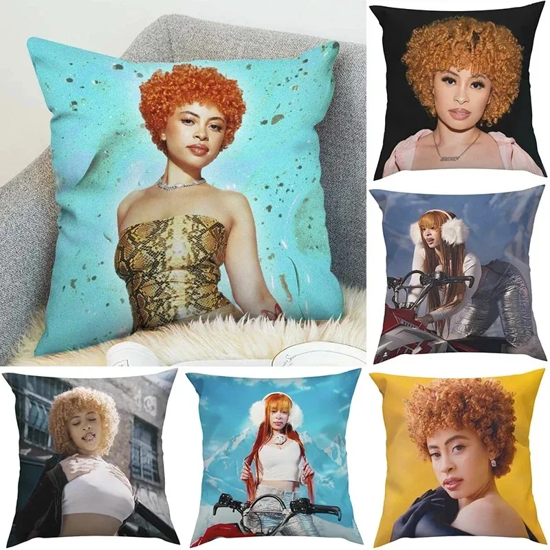 Ice Spice Pillowcase Body Pillow Cover 40x40 Decorative Pillowcases for Pillows 45x45 Cushions Covers Car Decoration Fall Decor