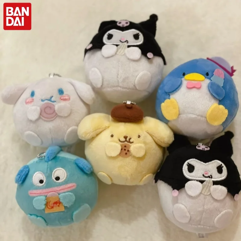 

Плюшевый брелок Bandai Sanrio Gashapon: игрушка-подвеска Хангиодон, Помпомпурин, Куроми для коллекционеров и фанатов аниме