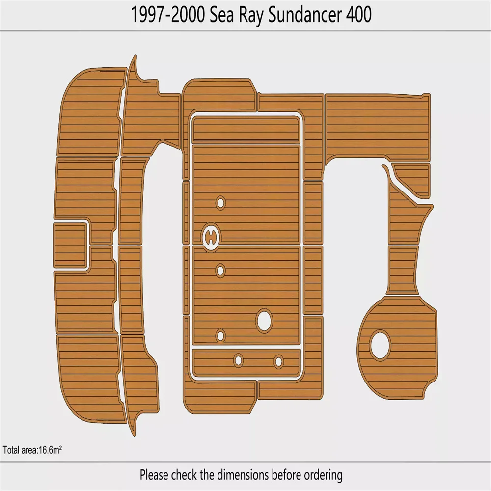 1997-2000 Sea Ray 400 Sundancer Cockpit Swim platform 1/4