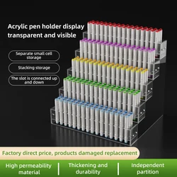 Acrylic Pen Holder Pen Holder Pencil Makeup Brush Storage Box Brush Storage Rack In Supermarket Stationery Store School Supplies
