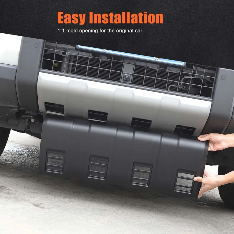 

For Toyota Prado LC250 Land Cruiser 250 2024-2025 car front bumper guard anti-scratch plate car accessories ABS black 1pcs