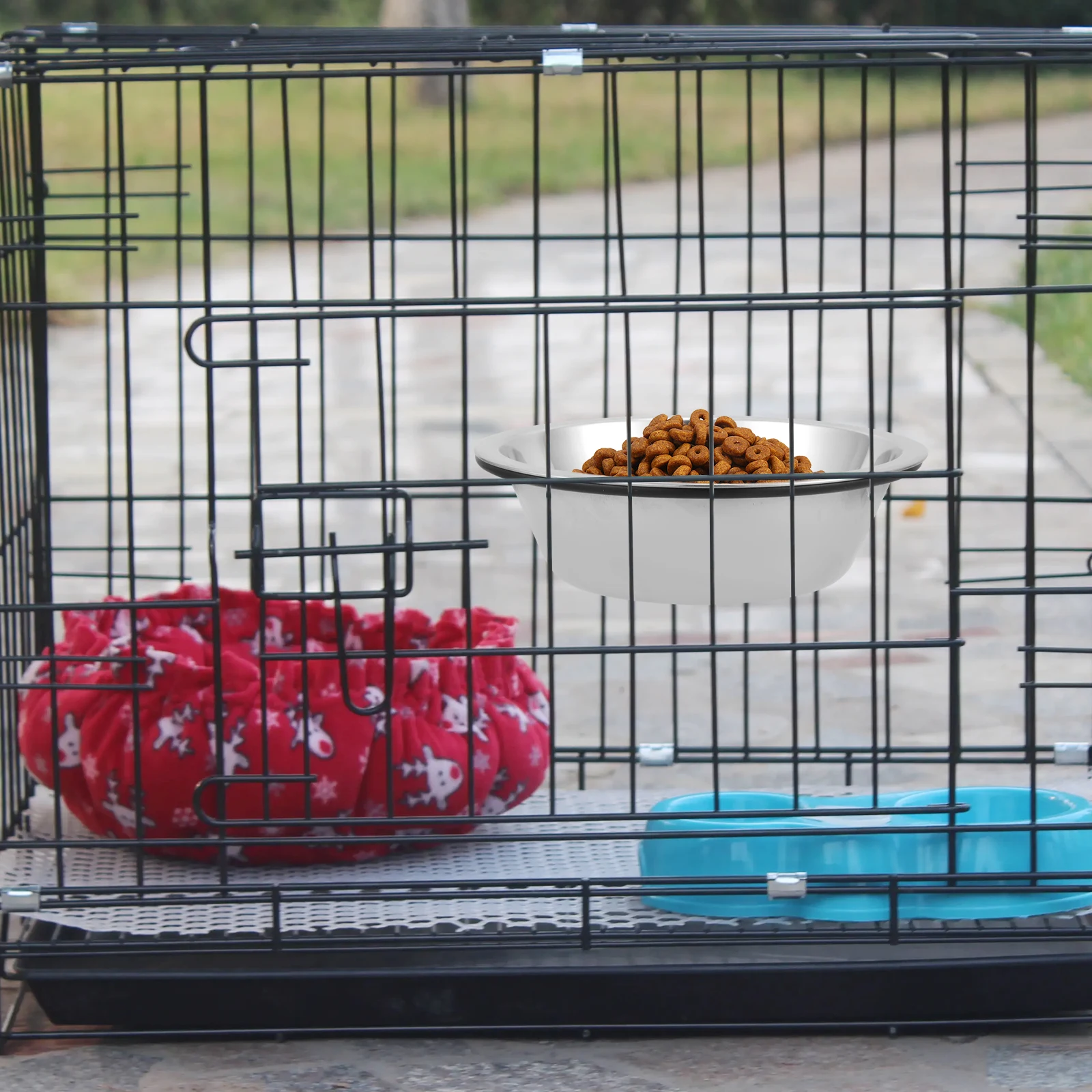 

Hanging Food Water For Cat Dog Cage Removable Puppy Reusable Kitten Portable Pet Decorative Pet Cage Bowl Convenient Bird