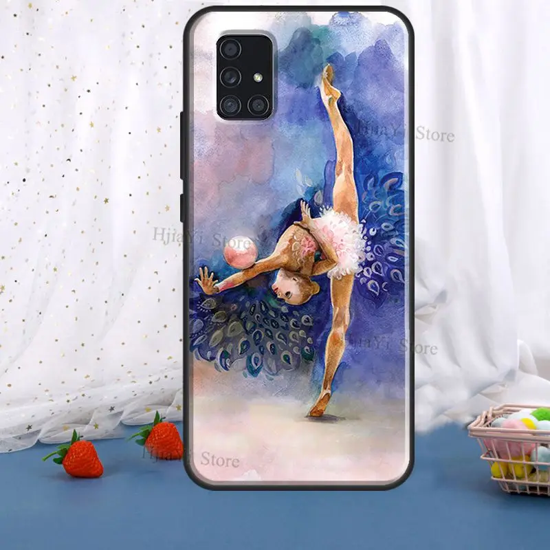 Gymnastics Oil Painting For Samsung A12 A32 A52 A72 A10 A20 S A40 A50 A70 A11 A31 A41 A51 A71 A20e A21S Phone Case