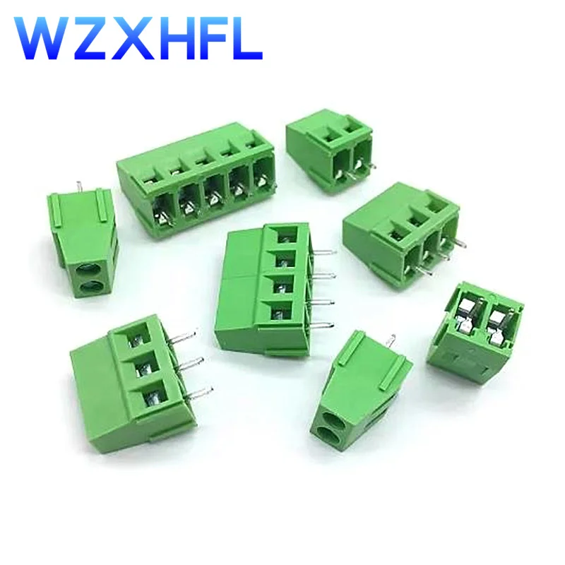 10PCS KF128-2Pin/3Pin 2.54 / 3.5 / 3.81 / 5.0 / 7.5mm Spacing Terminal Block Splice Terminal Screw Type PCB Screw Terminal