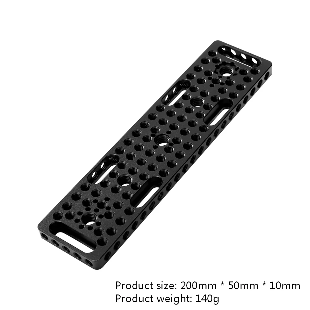 

Used for installing cheese board camera cage on guide rail block, 1/4 inch 3/8 inch porous connection quick installation board
