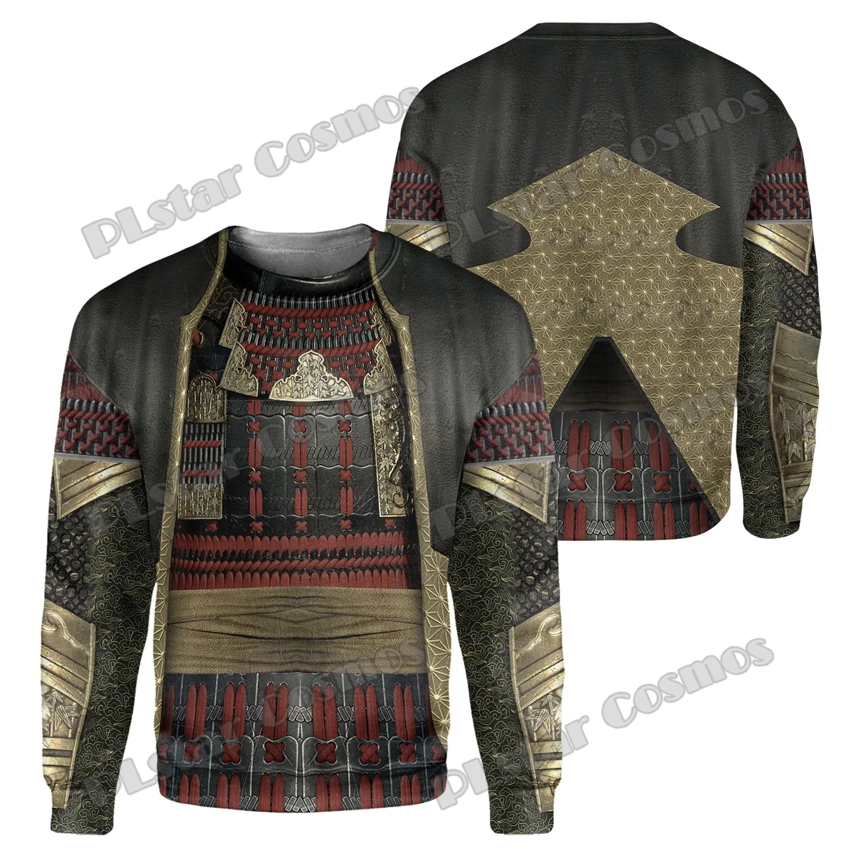 Samurai Armor Pattern 3D Printed Fashion Men's Hoodie & Sweatshirt Cosplay Costumes Autumn Unisex Casual Zipper Hoodies DW944