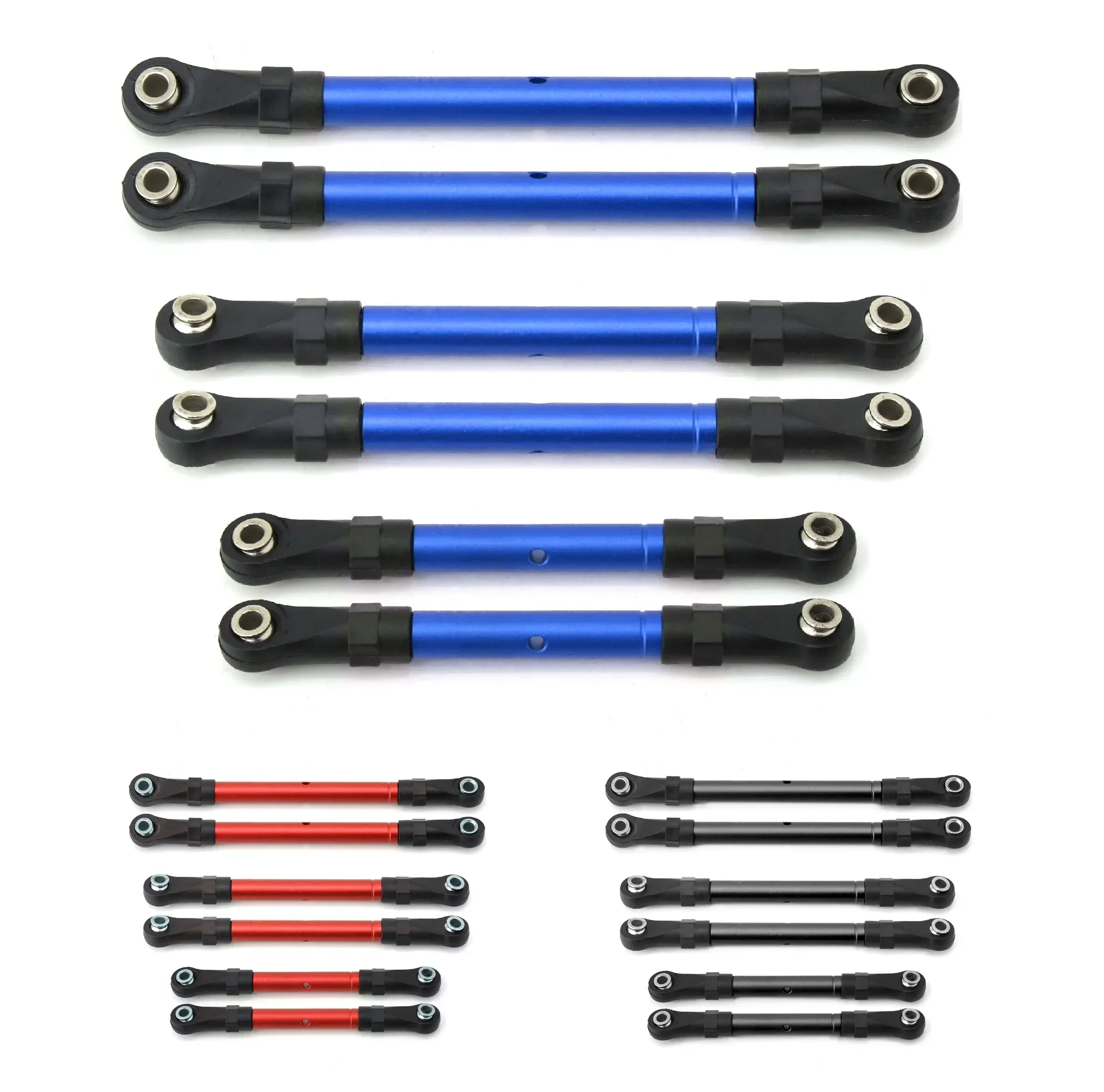 Metal Turnbuckles Steering Link Pull Rod Set For Traxxas Slash Hoss Rustler Stampede 4x4 1/10 RC Car,Upgrade