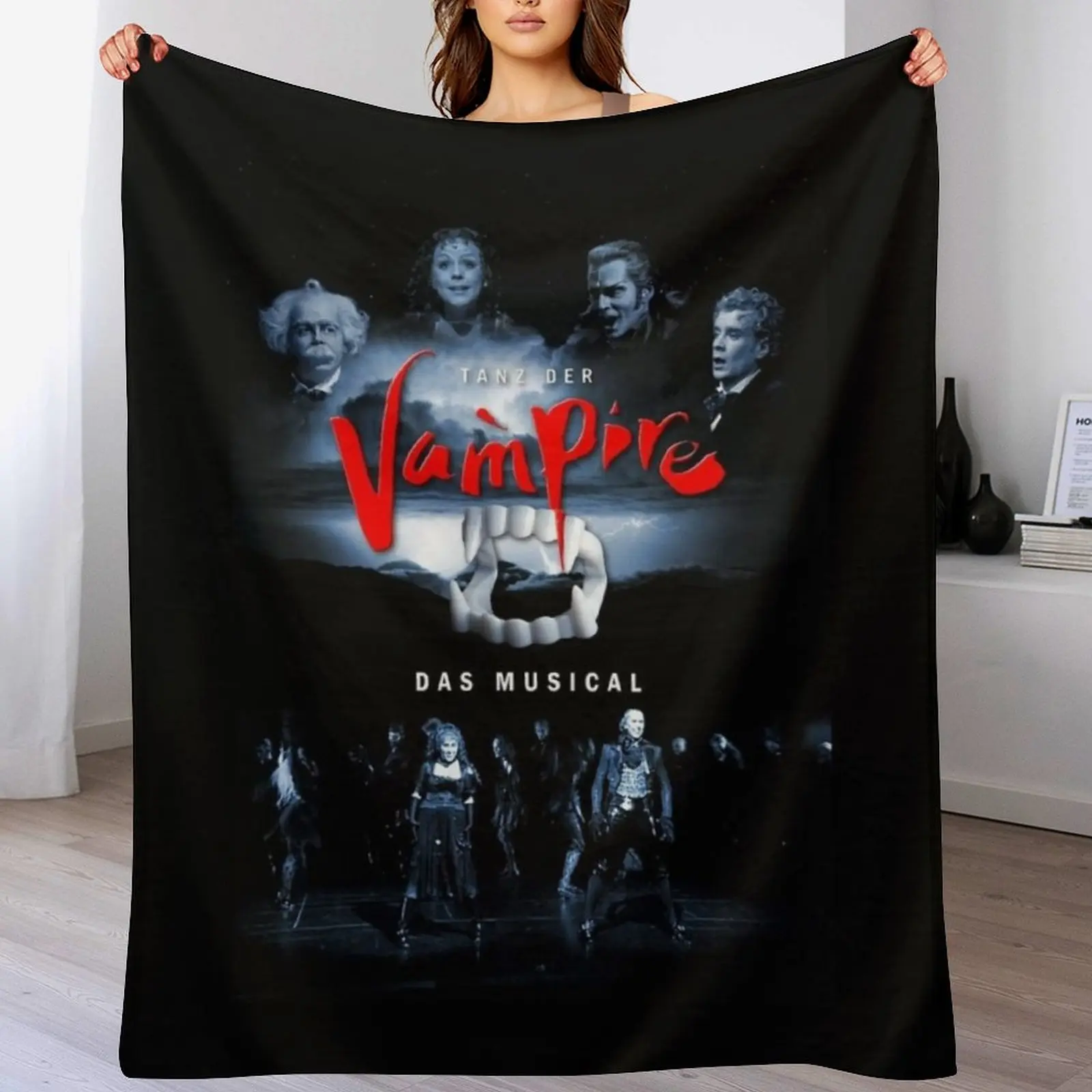 Tanz der Vampire das musical Throw Blanket Stain Resistant Cozy Warm Blanket