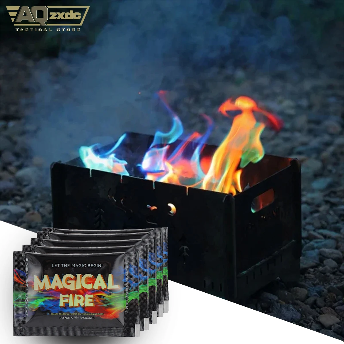 Outdoor Color Flame Powder Magicfire Camping Bonfire Party Magic Color Changing Powder