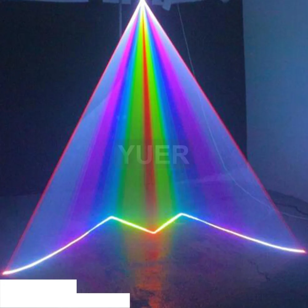 YUER-Scanner d'Animation de Scène, Lumière Laser Dj, ILDA DMX, Faisceau de Lumière Laser RGB 8W, pour Spectacle de ix