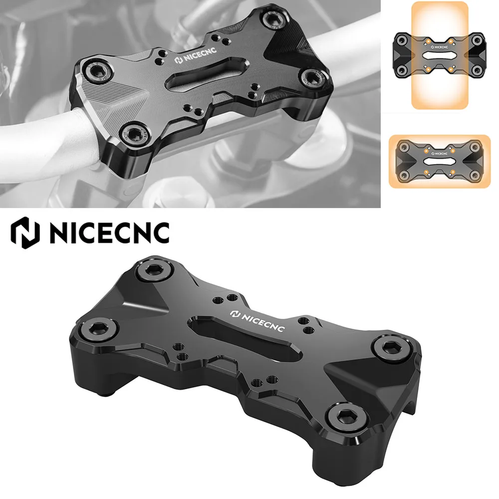 

NICECNC For Yamaha Tenere 700 2019-2024 Handlebar Top Clamp AMPS Pattern For Yamaha Tenere 700 World Raid T700 XTZ07 Accessories