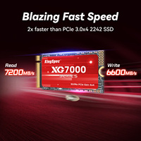 KingSpec SSD PS5 M.2 NVMe PCIE 4.0x4 512gb 1TB 2TB 2242 NAND Flash Disk Solid-State Hard Drive For Desktop Laptop PlayStation 5