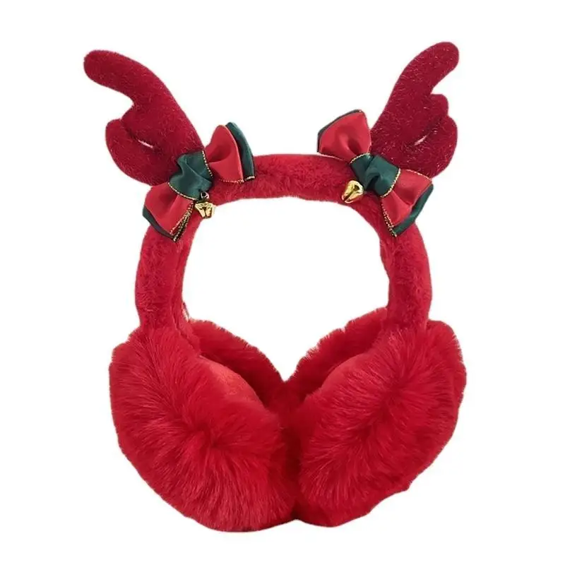 39BD Christmas Ear Warmers for Different Head Sizes Outdoor Winter Activities