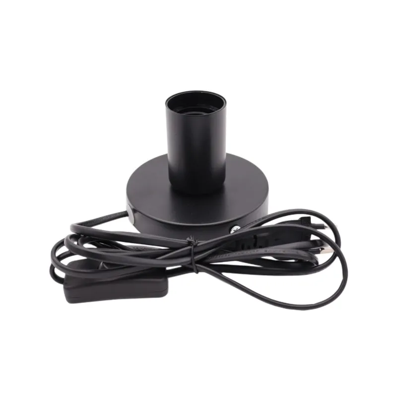 Metal Desktop Lamp Base Holder with on/off Switch, Screw Base for Table Lamp, EU, AU, UK, US Plug, 180cm Cord, E27, E26, New