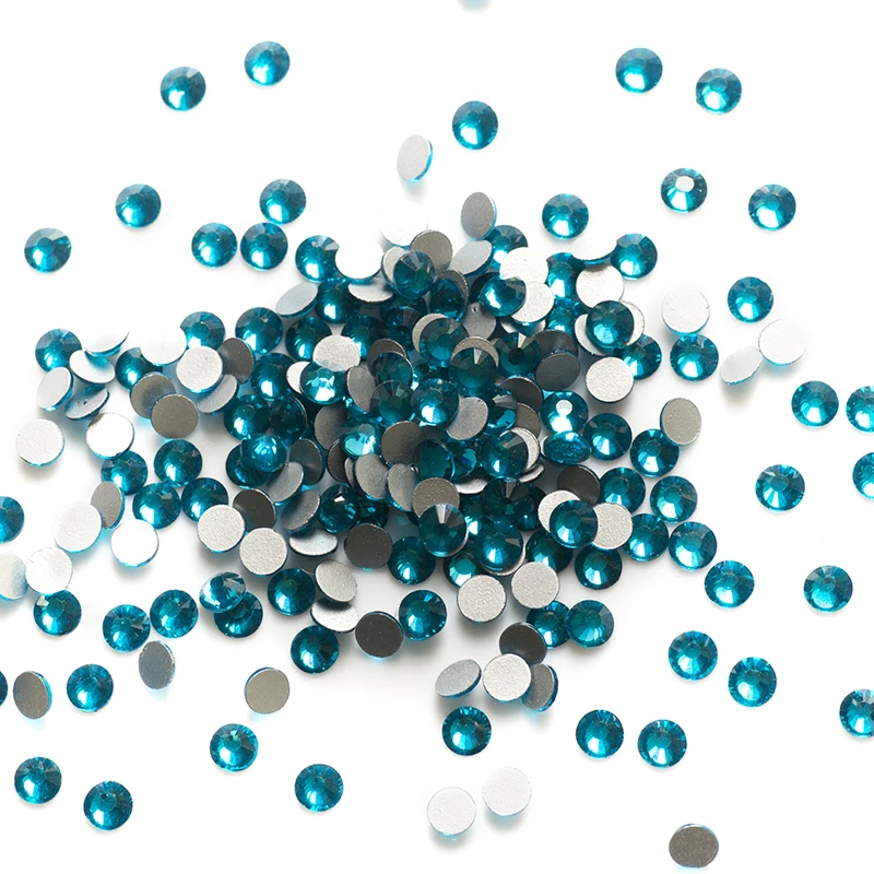 

2058NoHF Glitter Blue Zircon Glass DIY Decorative Ornament Flatback Rhinestones Garment/Dress Jewelry Making Accessories Beads