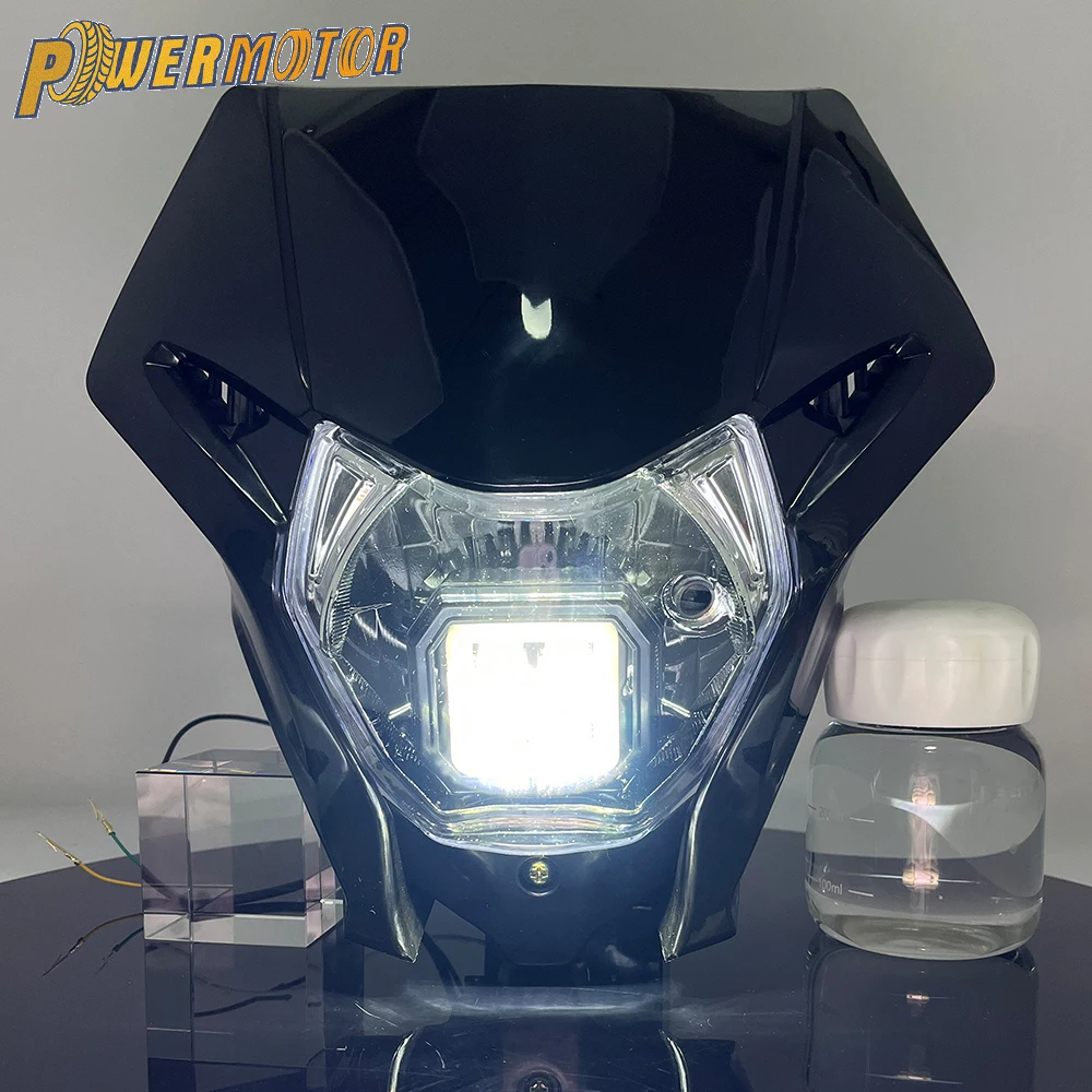 

Motorcycle Headlight Plate LED Headlamp for Honda CRF150L CRF 150L 2008-2023 12V 35W Dirt Bike Enduro Motocross Modified Parts