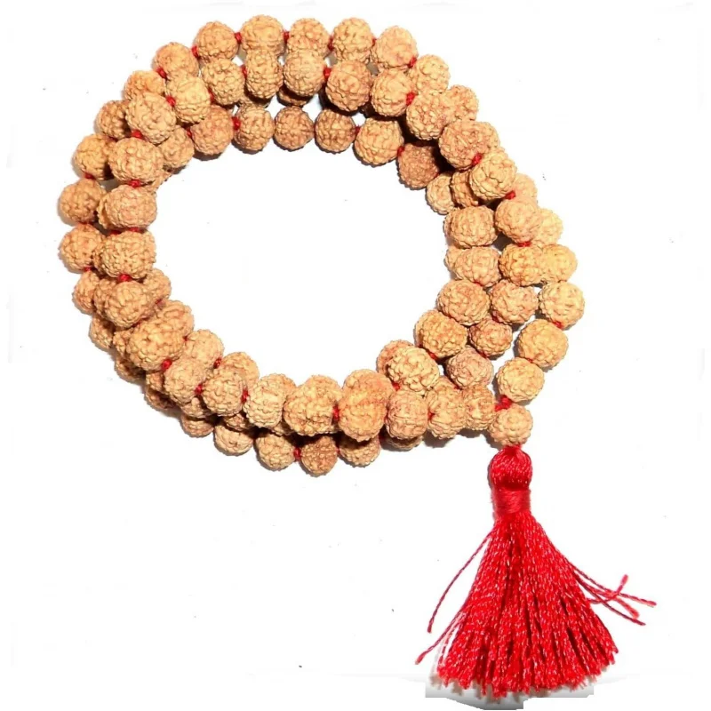 IS4A Rudraksha Japa Mala 108   1 Beads Prayer Beads