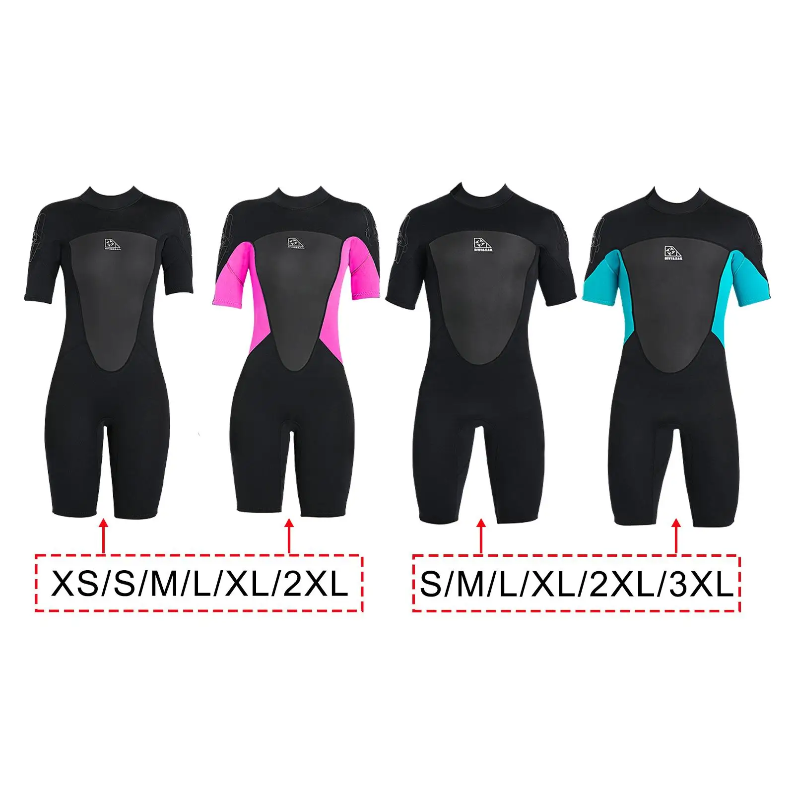 

Neoprene 2mm Adults Wetsuit Scuba Diving Suit Swimsuit Keep Warm Short Sleeve Back Zip Wet Suit for Snorkeling Surfing Kayaking