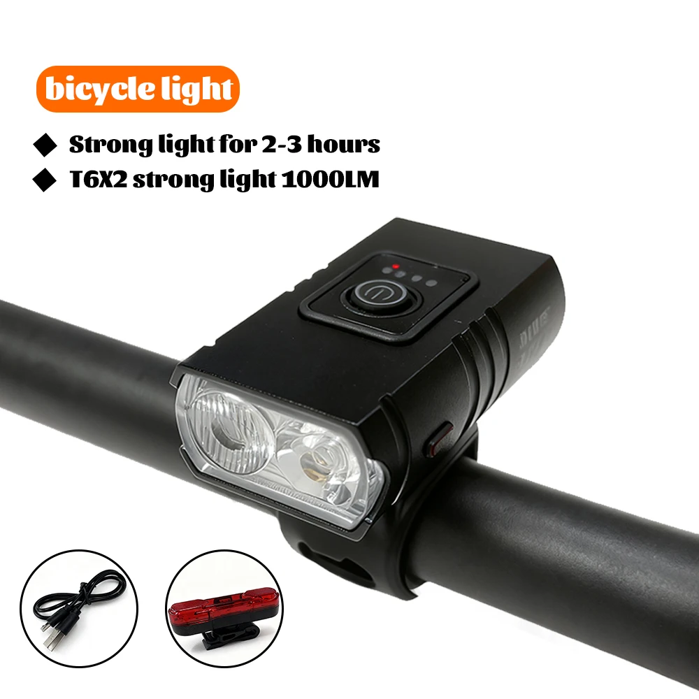 دراجة ضوء T6 LED الجبهة USB قابلة للشحن الدراجة الجبلية MTB مصباح 3 طرق الدراجة العلوي مصباح يدوي للدراجات سكوتر الذيل #2