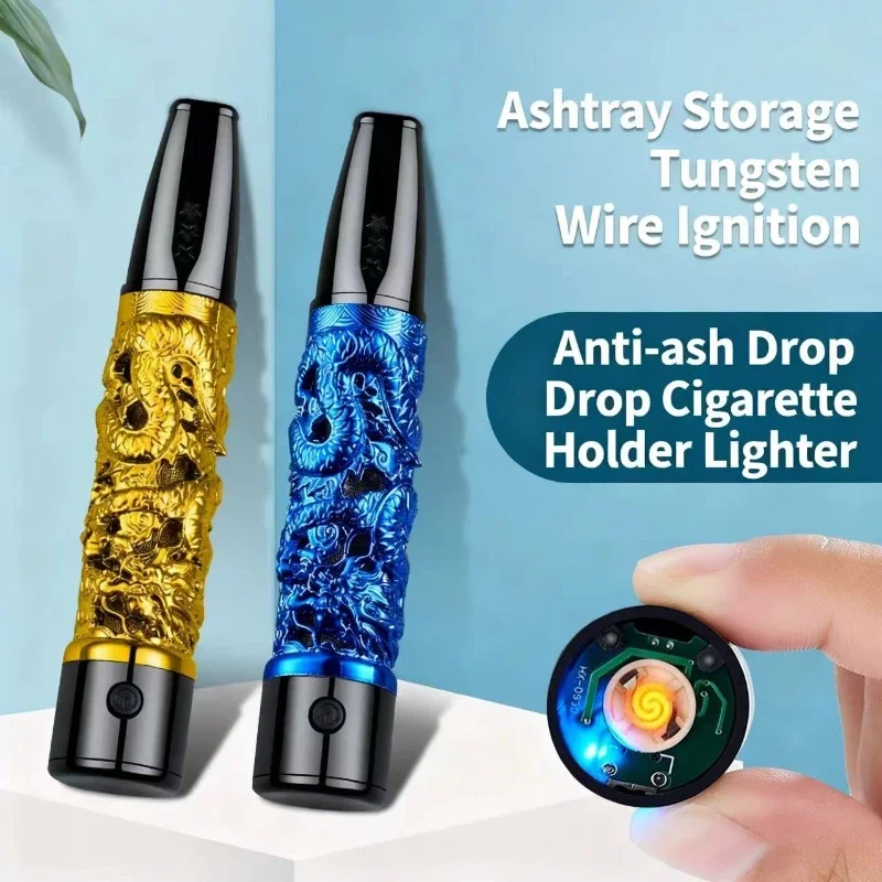 New Popular Creative Smoking Anti Ash Electric Tungsten Wire Cigarette Lighter Changes Smoking Methods Unique Smoking Equipment