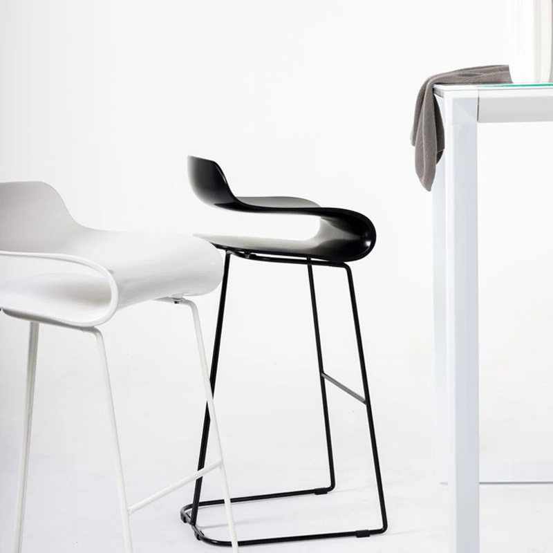 Silla de Bar de estilo nórdico, mueble moderno, sencillo, con personalidad creativa, a la moda