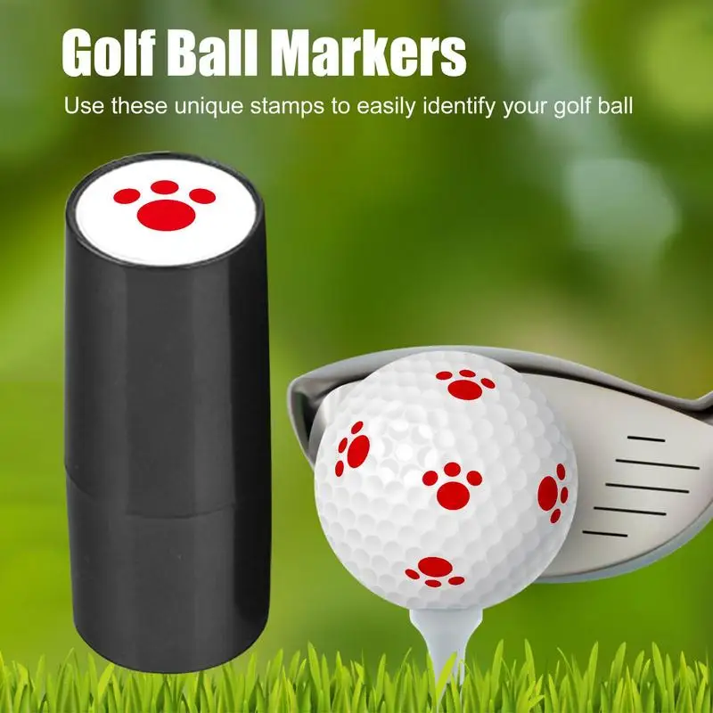 Golf Ball Stamper Stamp Marker Quick Drying Impression Durable Long Lasting Various Patterns Plastic Golf Accessories Mark Quick