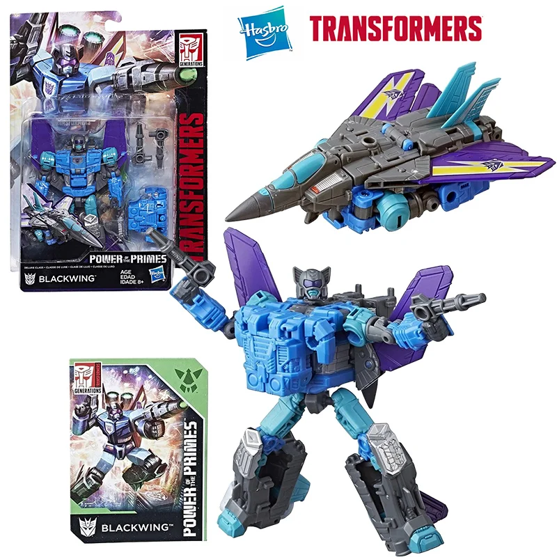 Hasbro Transformers Power of The Primes Blackwing Deluxe Class Anime Original Action Figure Model Toy Birthday Gift Collection