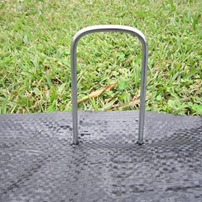 U-نوع حديقة حصص 10/15 سنتيمتر تحديد المشهد ستابلز الثقيلة سياج أنابيب حصص Sod دبابيس عقد المروج حاجز الأرض مسمار