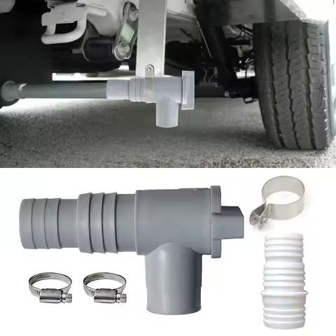 28mm 32mm Includes Mounting Bracket Caravan Camper Motorhome Waste Grey Water Tank Drainage Drain Tap Set Accessories