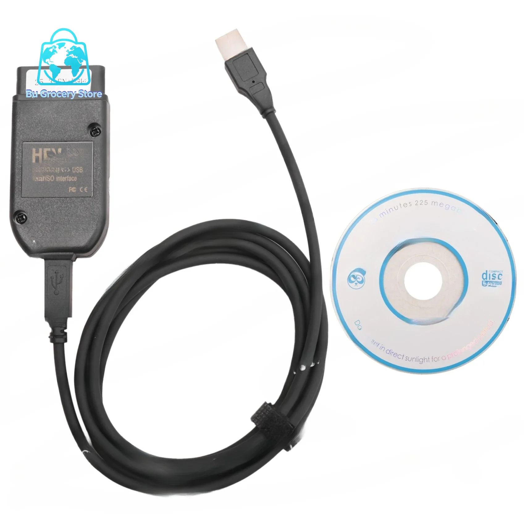 Newest VCDS 25.3 VAG Scanner Tool Cable OBD2 Diagnostic HEX V2 Wesheu VCDS VAG COM